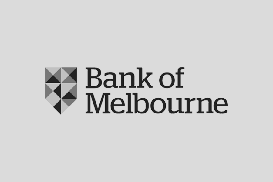 bank of Melbourne black and white logo