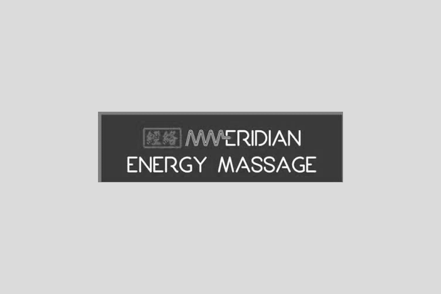 meridian massage black and white logo