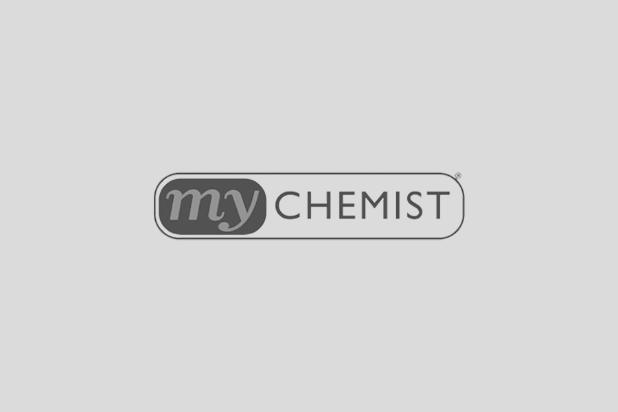 my chemist black and white logo